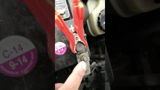 Battery boost using Ever start battery charger and Motomaster battery [upl. by Lean]