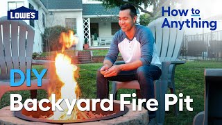 How To DIY a Backyard Fire Pit  How To Anything [upl. by Darrill779]