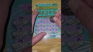 Double Up Winner Holiday Riches NYC NY Lottery Scratch Off Tickets [upl. by Maxine]