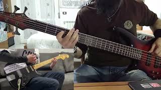 Nirvana  About a girl Bass cover improvisation with Mr MedoSic [upl. by Erdnoed]