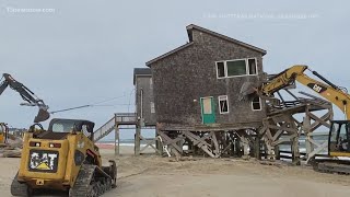 Outer Banks erosion concerns prompt demolition of 2 Rodanthe homes [upl. by Toback920]