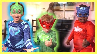 PJ Masks in Real Life Fixing The Boo Boo with Catboy  Halloween PJ Masks [upl. by Gilberto]