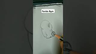 How to draw with teddy 🧸 subscribe 😀faridabgm shorts [upl. by Foote]