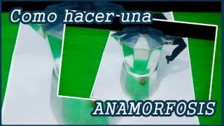 Como hacer una ilusión óptica increíble Anamorfosis [upl. by Pittman]