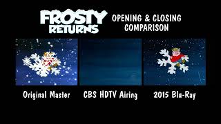 Frosty Returns  Opening amp Closing Comparison Original vs HDTV vs BluRay [upl. by Sieracki]