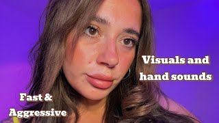 ASMR  Fast amp Aggressive Hand Sounds  Tingly Visuals [upl. by Ahsiemal864]