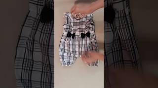 DIY  baby romper sutting and stitching  03 month baby romper cutting and stitching newborn dress [upl. by Ennirok]