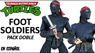 NECA FOOT SOLDIERS TORTUGAS NINJA Review en Español [upl. by Erkan]