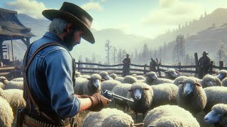 RDR2 Mastering the Art of Sheep Rustling and Selling in Valentine  Rdr2 Gameplay  Sabbir Gaming [upl. by Gizela]