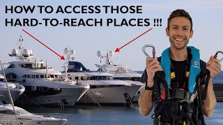 How To Access A Superyacht’s Hard To Reach Places  Super Yacht Training To Keep You Safe On Deck [upl. by Yelrehs216]