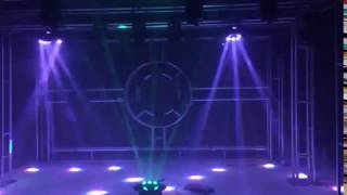 Spider Moving Head Light UKing 9 Leds Heads X 10W RGB Stage Lighting Effect 1219 Channels [upl. by Aneela]