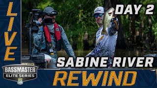 2023 Bassmaster LIVE at Sabine River  Day 2 [upl. by Lilias]