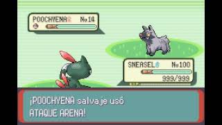 POKEMON EMERALD  SNEASEL  BARRERA  BARRIER [upl. by Nalat771]