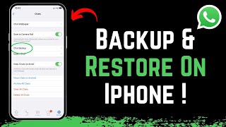 How to Backup amp Restore WhatsApp Messages on iPhone [upl. by Yreved]