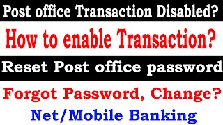 how to reset post office internet banking password  Post office transaction password reset Disable [upl. by Sofer153]