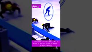 Most dramatic win ever in Olympics 🤯  Comeback  Steven Bradbury🇦🇺 [upl. by Uoliram]