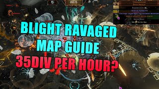 Blight Ravaged Map Farming Guide  Settlers of Kalguur  Up To 35Div Per Hr  PoE 325 [upl. by Adnolahs]