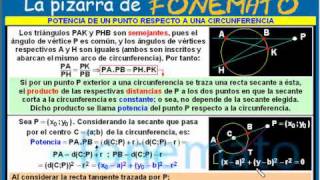 Potencia de un punto respecto a una circunferencia [upl. by Otrebile]