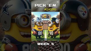 NFL PICK EM  WEEK 5  MINIONS FANDOM MASHUP  Part 3 [upl. by Lawan]