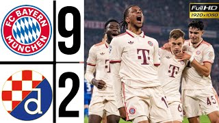 Bayern Munich vs Dinamo Zagreb 92harry kane super hatrick Highlights UEFA Champions League 2425 [upl. by Ragouzis]