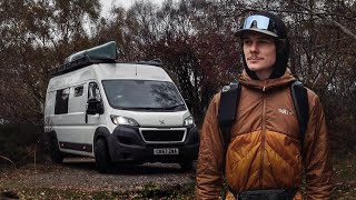 Winter van life in Scotland repairing Storm damage [upl. by Kirrad668]