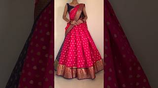 Lehenga Drape shorts saree lehenga sareelove GroomingwithUtkarsha [upl. by Suriaj]