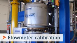 Calibration with a Piston Prover shown with an Ultrasonic Flowmeter  KROHNE [upl. by Zilvia]