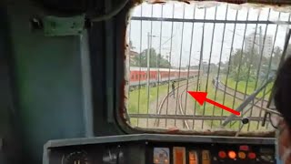 Locomotive Cabin View  Indian Railway Locomotive Cab Ride indianrailway [upl. by Ynohtnaluap399]