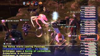 FFXI NM Saga 351 Ketea VNM Full Battle [upl. by Eedak]