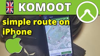 📱Komoot 🇬🇧 simple route planning 🍏 iOS App Lesson 5 [upl. by Edithe560]