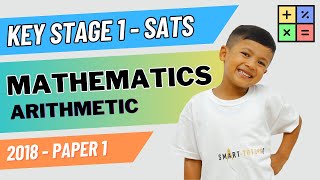 KS1 SATS  Maths  2018 Arithmetic  Paper 1  Smart Tutors [upl. by Shellie]