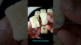 Easy coconut sweeteasy sweet recipemilk sweet birfi shorts cookingvideo coconutsweetrecipe [upl. by Farrow]