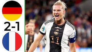 Germany vs France  Highlights  Womens Friendly 2024 [upl. by Ellenig115]