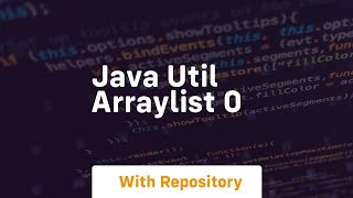 java util arraylist 0 [upl. by Antin778]