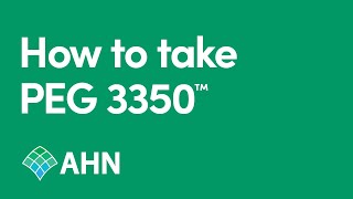 PEG 3350® Prep Instructions I Colonoscopy I AHN [upl. by Juana]