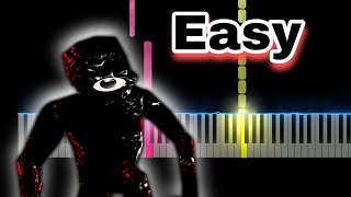 Doors Floor 2 The Mines  Seek Chase Theme Easy Piano Tutorial [upl. by Darius]