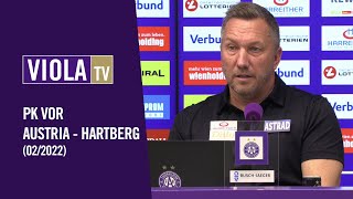 Pressekonferenz Vor Austria Wien  TSV Hartberg [upl. by Refynnej900]