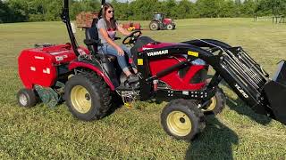 Yanmar YMRB32 Mini Round Baler [upl. by Donal]