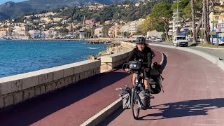 Piste cyclable  le fossé entre Menton et lItalie [upl. by Craig]