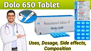 Dolo 650 Tablet uses in hindi  Dolo 650 tablet Side effects  dolo 650 tablet dosage per day [upl. by Islean]