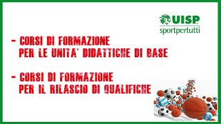 Ecco il calendario dei corsi di formazione Uisp  8 gennaio 2021 [upl. by Eniretak]