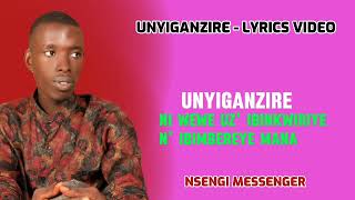 Unyiganzire  Nsengi Messenger Official Video [upl. by Omlesna]