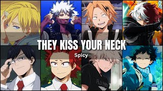 They kiss your neck  Mha x listener [upl. by Iatnwahs]