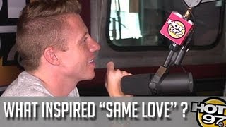 Macklemore talks about what inspired quotSame Lovequot [upl. by Harlan]