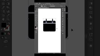 How to make a simple calendar icon design  Adobe illustrator CC calendar icon short [upl. by Natsirk729]