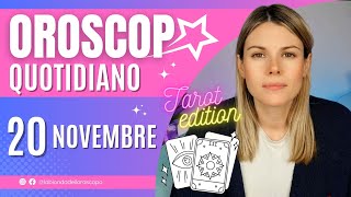 Oroscopo 20 Novembre [upl. by Lladnarc]