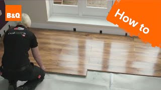 How to lay flooring part 3 laying locking laminate [upl. by Karin]