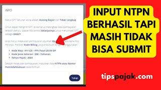 SOLUSI INPUT NTPN DI EFILING SPT GAGAL TERUS [upl. by Auqinaj]