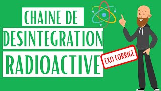 Chaine de désintégration radioactive  exercice corrigé de A à Z Terminale [upl. by Wu]