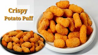 POTATO PUFFSPOTATO PUFFS RECIPE BY EATS SPICEALOO PUFFS [upl. by Iuqcaj601]